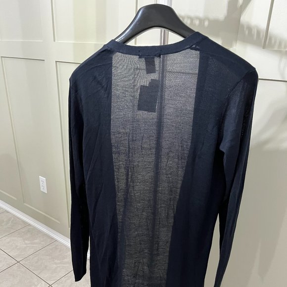 H&M - (NWT) Knee-Length Cardigan, Black - Picture 3 of 4